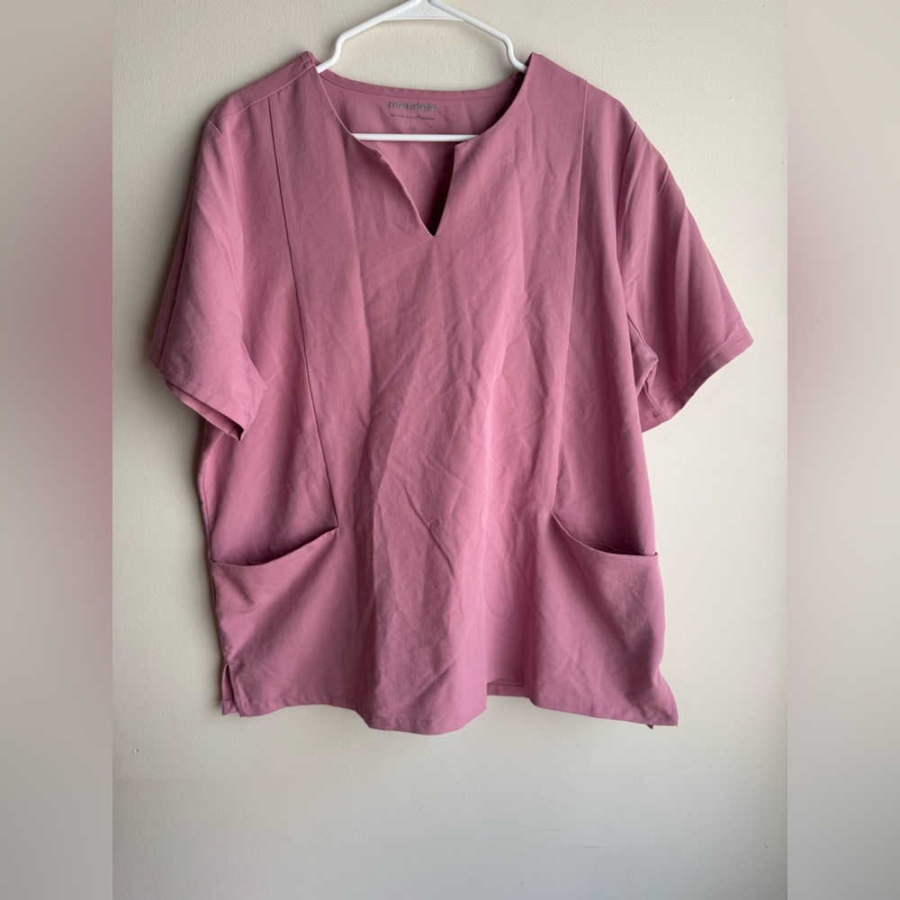 Women’s Mandala Pink Scrub Top Size 2XL